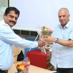 Abhay Shahane honoring the Chief Guest